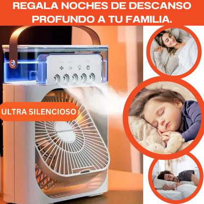 Ventilador Humidificador y Enfriador de Aire 3 en 1