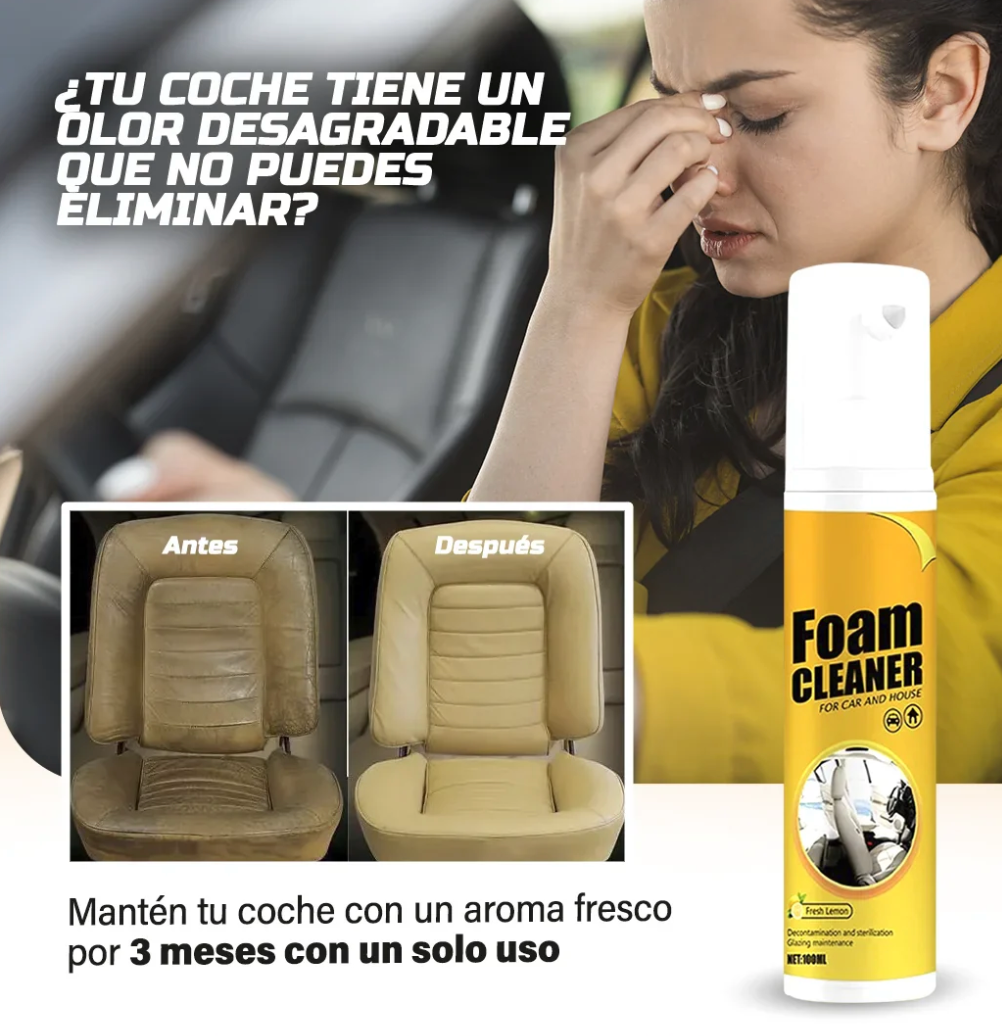 2 unidades de Foam Cleaner Espuma Limpiadora